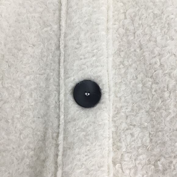 ZARA Women's Cream Oversize Soft Shirt Jacket Sz XS Fits up to Medium - Picture 5 of 10